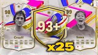 25x 93+ GOTGFUTTIES TEAM 1 4 ICON PLAYER PICKS تیم نهایی EA FC24