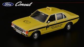 Британский Консул на службе такси Ford Consul 1972 • Swift Yellow Cars Leicester • Vanguards 143