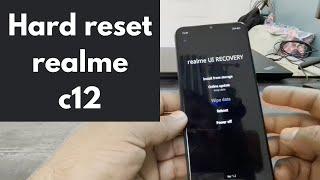 Realme C12 Hard Reset  How to hard reset realme c12  realme c12 ko factory reset kaise kare