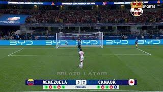 Venezuela vs Canada penalty shootout highlights