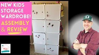  New Kids Cube Portable StorageClosetWardrobe DIY Assembly Instructions & Review YOZO Brand