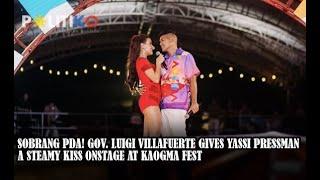 Sobrang PDA Gov. Luigi Villafuerte gives Yassi Pressman a steamy kiss onstage at Kaogma Fest