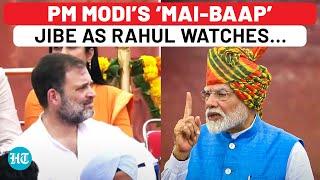 PM Modi Attacks Congress As LoP Rahul Gandhi Watches ‘Unfortunately In The Past…’  I-Day Speech