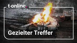 Ukraine Drohne trifft Panzer zielgenau – dann folgt riesige Explosion