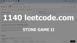 Разбор задачи 1140 leetcode.com Stone Game II