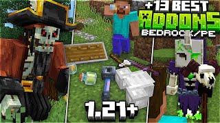 TOP 13 ADDONS DEFINITIVOS PARA SURVIVAL EN MINECRAFT 1.21+ BedrockPE MODS PARA MINECRAFT PE 1.21+