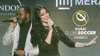 Aseel x Hamza Hawsawi at the Globe Soccer Awards