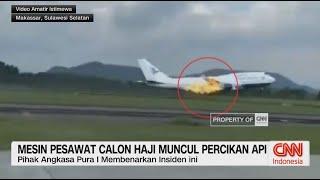 Pesawat Garuda Indonesia Terbakar Bawa Penumpang Calon Haji