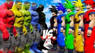 TEAM BIG HULK COLOR VS TEAM GOKU COLOR - EPIC SUPERHEROES WAR