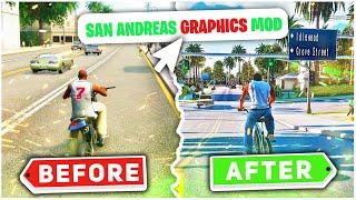 How To Install Graphics Mod In GTA San Andreas - Realistic Vision Mod  2024 New Graphics Mod 