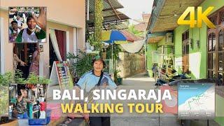 Explore Singaraja BALI Indonesia 4K VIRTUAL WALKING TOUR - Living in Bali 2022