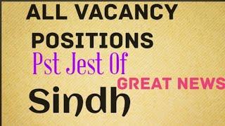 Pst Jest Vacancy Position All Sindh  Great News Pst Jest Waiting Candidates  Sts Sukkur 