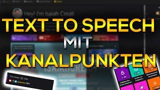 TTS Text to Speech mit Kanalpunkten  Twitch Stream