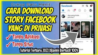 Cara download story facebook