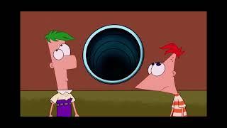Phineas and Ferb across the 2nd dimension. Discovering Perry’s lair.