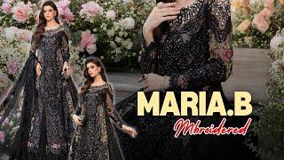 Maria B - Black Wedding Wear  New Arrivals 2024  Embroidered Collection  Master Replica  A++