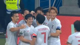 Japan 1st Goal vs Uruguay - K.Miyoshi wonderful goal