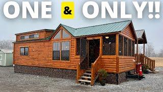 WOW tiny house log cabin like NEVER before Tiny Home Tour