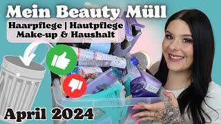 Das habe ich AUFGEBRAUCHT ️️ im April 2024  Hautpflege  Haarpflege  Make-up & Haushalt