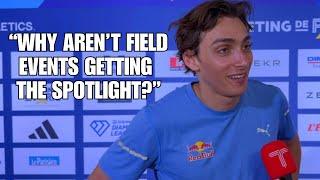 “Pole Vault will be fine” Mondo Duplantis on why field events are exciting  Paris Diamond League