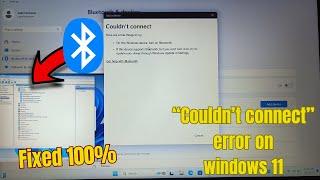 Fix COULD NOT CONNECT error on windows 11  Bluetooth on off button missing on windows 11 2024