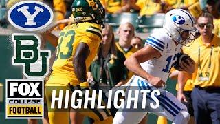 No. 22 BYU Cougars vs. Baylor Bears Highlights  FOX College Football