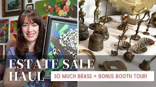 HUGE Estate Sale Haul  What Sold on Etsy  Antique Booth Tour
