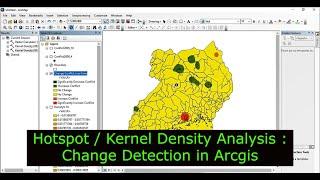 Hotspot  Kernel Density Analysis  Change Detection in Arcgis