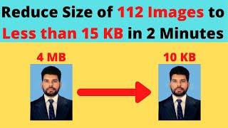 Reduce Size of 112 Images to Less than 15 KB in 02 Minutes - Bulk Image Resize - Saqi - The Teacher
