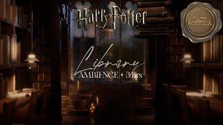 Hogwarts Library Ambience ˖° Harry Potter ASMR Study Ambience + Music