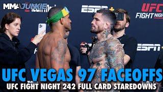 UFC Fight Night 242 Full Fight Card Faceoffs From Las Vegas  UFC Vegas 97