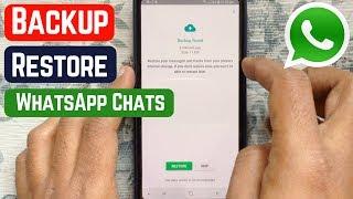 How to Backup and Restore Whatsapp Messages on Android 2019