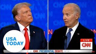 Trump and Biden argue over their golf games during presidential debate  USA TODAY