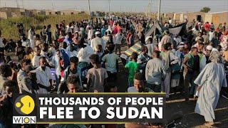Amid crackdown by the Ethiopian government on the Tigrayan rebels thousands of people flee to Sudan