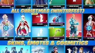 Fortnite ITEM SHOP All Christmas Winterfest Skins Emotes and Bundles