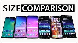 Galaxy S10 Plus vs iPhone Xs Max and S9 Plus Brief Size Comparison