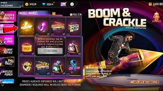 NEW FADED WHEEL EVENT l FREE FIRE NEW EVENT l FF NEW EVENT l BOOM & CRACKLE FADED WHEEL