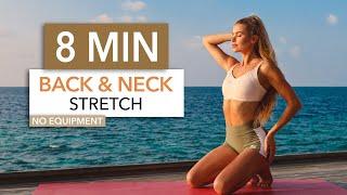 8 MIN UPPER BODY + NECK STRETCH - for a good posture back & neck pain I Pamela Reif