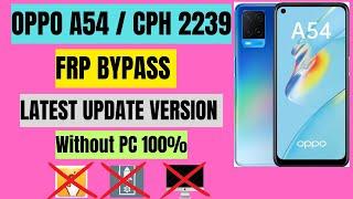 Oppo A54  CPH2239 FRP BYPASS ANDROID VERSION 12 without pc #oppo #oppofrp #a54frpbypass #a54