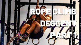 Fast rope climb descent technique  Foot technique only PART 1