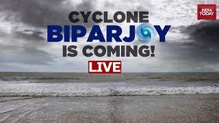 Cyclone Biparjoy Live Tracking  Red Alert In Saurashtra And Kutch Heavy Rains Lash Coastal Gujarat