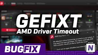 AMD Driver Timeout - AMD Blackscreen Crashes Reboot Problem gefixt