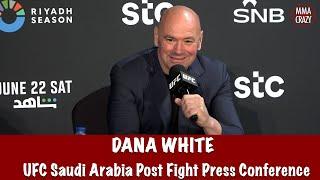 Dana White reacts to Conor McGregor injury recaps UFC Saudi Arabia