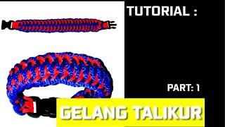 tutorial..cara bikin gelang dari talikur