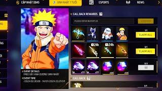 LOGIN  FREE REWARDS  CLAIM  NARUTO EVENT  FREE REWARDS  BUY 900.000 DIAMONDS  FREE FIRE 