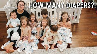 5 KIDS in diapers How many do we change in a day?