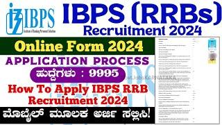 IBPS RRB Online Form 2024  How To Apply IBPS RRB Recruitment 2024  IBPS RRB Online Apply  IBPS 