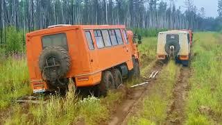 Зимник Усть-Кут_Мирный в июле. Пикет Бур и брошенные машины.