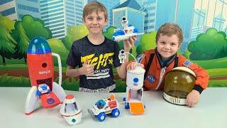 Космическая станция для детей с Ракетой и ШАТТЛОМ  Даник и космический игровой набор ASTRO VENTURE