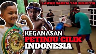 KEGANASAN PETINJU CILIK INDONESIA - NAWID YASOFI - MASIH 8 TAHUN SKILL BOXING SUDAH SENGERIH INI?